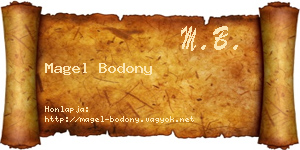 Magel Bodony névjegykártya